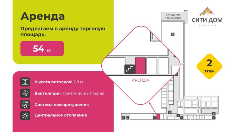 Аренда 54 кв.м